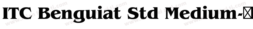 ITC Benguiat Std Medium字体转换